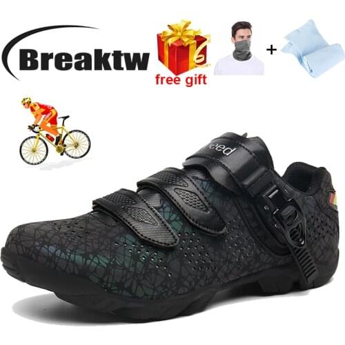 Summer Bicycle Shoes Mens Outdoor Professional Racing Road SPD Pedal Bicycle Sneakers Neutral Mountain Bike Shoes Cycling Shoes