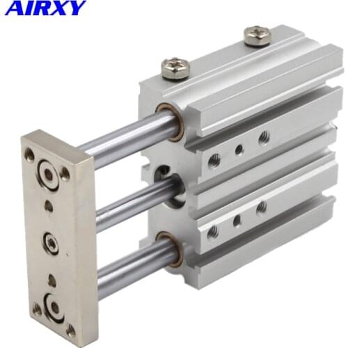 MGPM20/25 mm SMC type thin compact cylinder with guide rod three bar pneumatic cylinder MGPM20-50 MGPM25X200