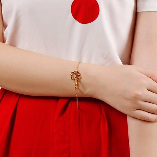 Fashion Women Silver Color GoldHearts Bracelets Bracelets Jewelry For Men Women
