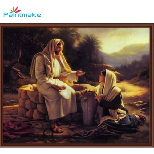 Paintmake Savior DIY Painting By Numbers portrait oil hand Painted On Canvas For Home Room decoration Art Picture gift