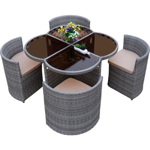 Freeshipping Wicker Rotating Outdoor PE Rattan Furniture Round Chair Coffee Table