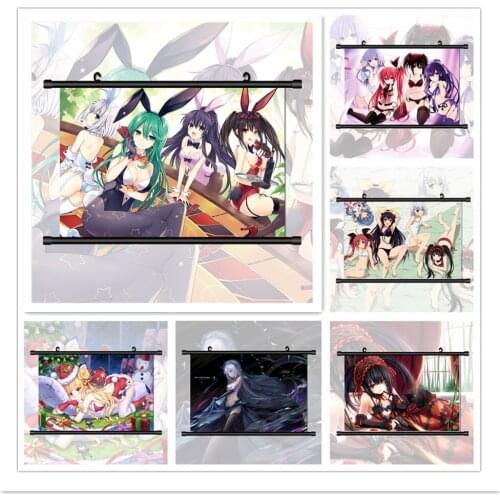 WTQ Retro Poster Date A Live Anime Manga HD Print Canvas Painting Anime Posters Wall Decor Wall Art Picture Room Decor Home Deco
