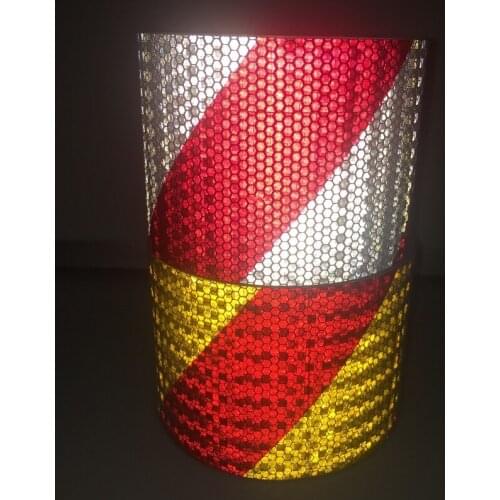10CM Wide Self-adhesive Reflective Safety Warning Tape For Road Traffic Construction Site Reflective Stickers For Wall And Floor