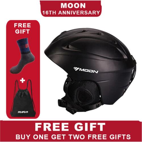 Snowboard Helmet MOON Ski Helmet With Viros 2019 In-molded Outdoor Sports Ski Skateboard Equipment For Adult skihelm a40
