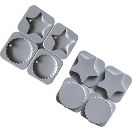 DIY Silicone Candles Aromatherapy Wax Mould Soap Star Round Mold Clay Crafts Silicone Soap Mold DIY Wax Crafts Ornaments Mould