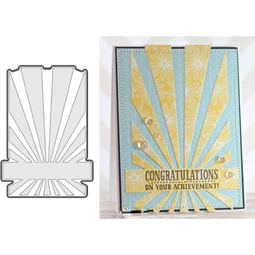 Sunburst Frame Background Metal Cutting Dies Stencils for DIY Scrapbooking Photo Album Decoration Paper Card Crafts Die