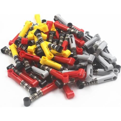 Technical Building Blocks Self-Locking Bricks Shock Absorber 6.5L (soft Spring) compatible with Lego NOC6027566-Y
