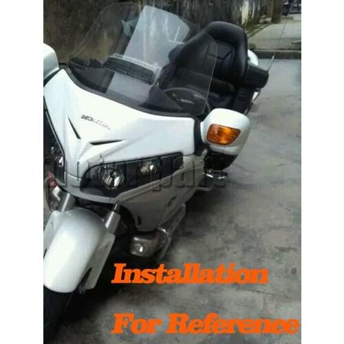 Motorcycle Windscreen Windshield Screen With Air Vent For 2001 - 2005 2008 2011 2012 2013 Honda Goldwing GL 1800 GL1800 Smoke