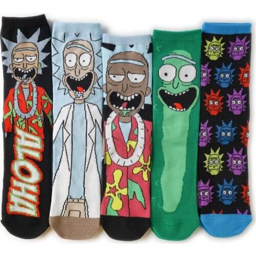 LT856 Funny Anime Autumn Winter Socks Unisex Personality Hip Hop Movie Socks Funny Novelty Socks Cotton Socks Stocking