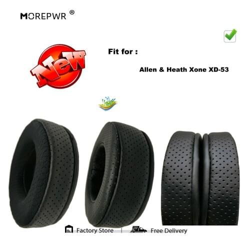 Replacement Ear Pads for Allen & Heath Xone XD-53 XD53 XD 53 Headset Parts Leather Cushion Velvet Earmuff Earphone Sleeve Cover