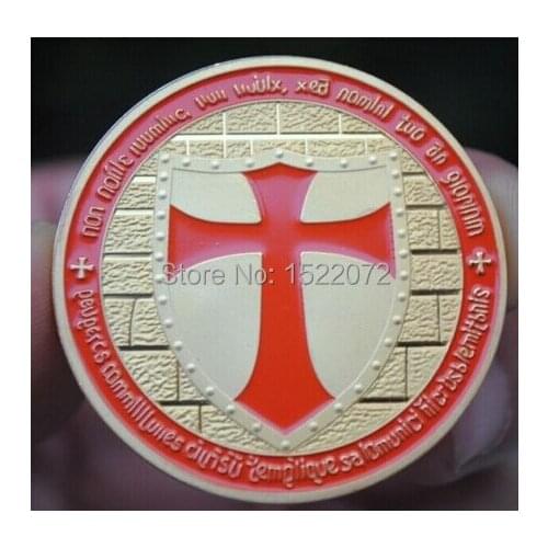 Hot sales Cross medal cheap Gold plated Red layered medals low price souvenir Medal coins high quality custom paint coins