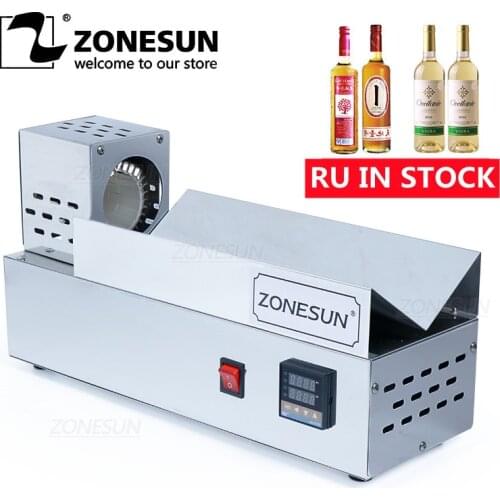 ZONESUN Wine Capsule Heat Shrinker Wrapping Machine Bottle Lid Sleeve Cap Shrinking Tool Equipment PVC PP POF Shrink Film