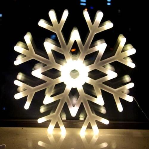 1pc LED Christmas Snowflake Light LED Outdoor Lamp Waterproof Xmas Pendant Drop Ornaments With EU Plug