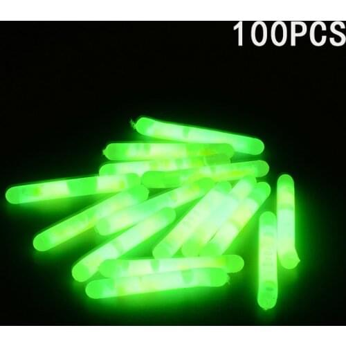100pcs Fishing Fluorescent Light Stick Luminous Stick Night Float Glow Stick Fishing Float Fishing Accessories