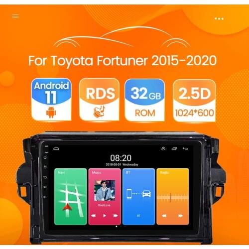 Android 10 For Toyota Fortuner 2 2015 2016 2017 2018 Car Radio Multimedia Video Player Auto GPS Navigation Bluetooth Head Unit