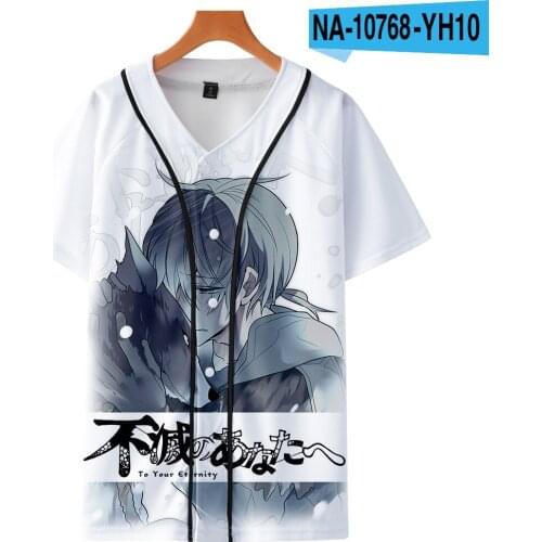 Hot Search Hip Hop You To Your Eternity Thin Baseball Uniform For Men And Women Short Sleeve 3D Digital Printing Children TShirt