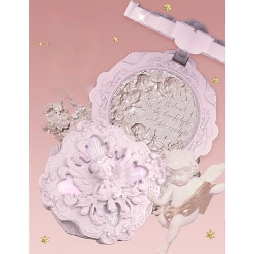 Cy Flower Knows Little Angel Relief Highlight Powder Flash Pearl Brightening Three-Dimensional Free Shipping