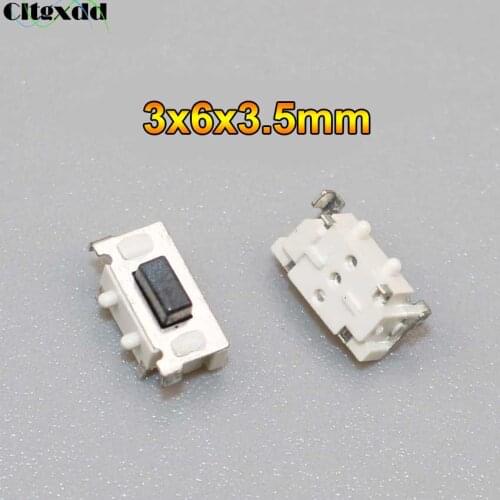 Cltgxdd 1PCS Micro Tact Switch Touch 3*6*3.5 3x6x3.5 SMD For MP3 MP4 Tablet PC Button Bluetooth Headset Remote Control
