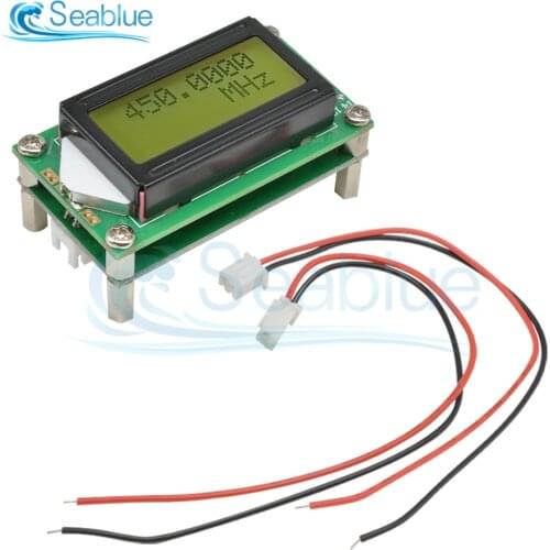 DC 9-12V 1MHz-1.2GHz RF Frequency Counter Tester Digital Cymometer PLJ-0802-E LCD 0802 Screen For Ham Radio 1-1200mhz DIY Kit