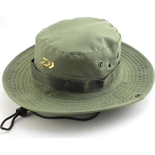 Camouflage Outdoor Tactical Fishing Hat Round Boonie Sunscreen Sports Mens Summer Sunshade Climbing Hunting Fishing Caps