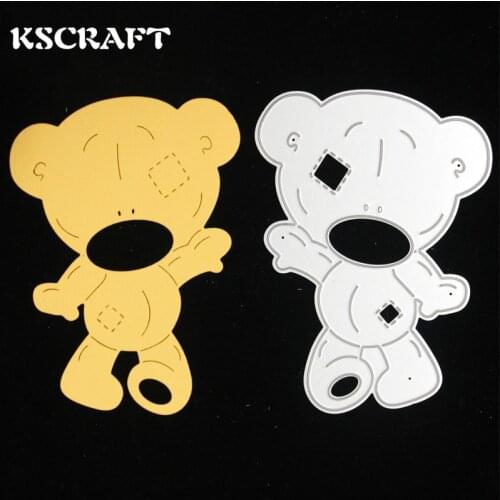 KSCRAFT Bear Metal Cutting Dies for DIY Scrapbooking/Card Making/Kids Fun Decoration Supplies