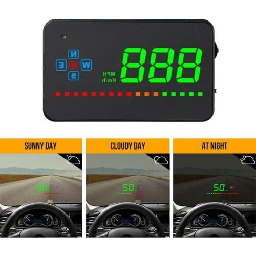Mayitr 1set DC 8-18V Car Auto Digital GPS Speedometer Head Up Display Overspeed MPH/KM Tired Warning