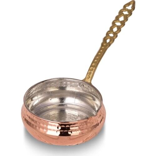 HANDMADE COPPER MINI SAUCE POT , Handcraft mini sauce pot 9CM RED COLOR