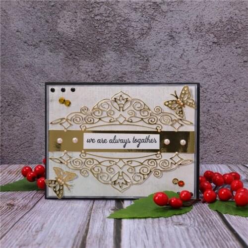 YaMinSanNiO Flower Lace Frame Metal Cutting Dies Scrapbooking Paper Craft Dies Diy Gift Etched Paper Card Making Die Cut New