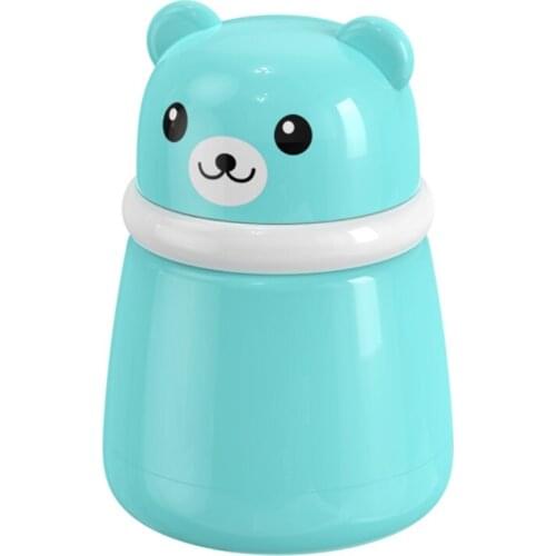 Cute Cartoon Bear Baby Puff Box Baby Skin Care Talcum Powder Storage Holder
