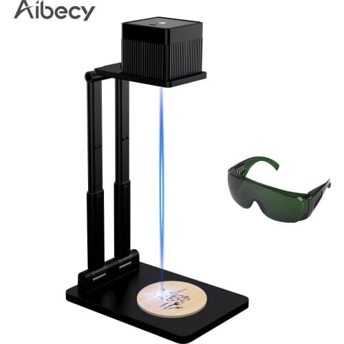 Mini Laser Engraver Portable BT Laser Engraving Machine Desktop Laser Cutter add Goggles Adjustable Stand 100x100mm Working Area