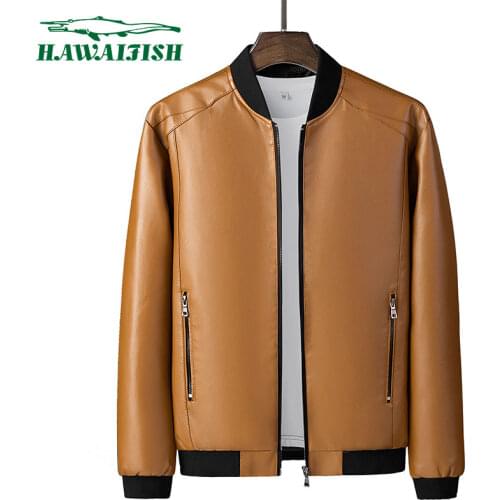 Hawaifish brand jacket men 2021 autumn and winter hot sale motorcycle coat high quality fashion style casual casaco masculino