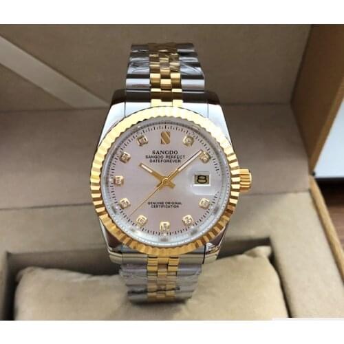 36.5mm SANGDO Automatic Self-Wind movement High quality 2021 new fashion Mechanical watches Auto Date Mens watch S45AD