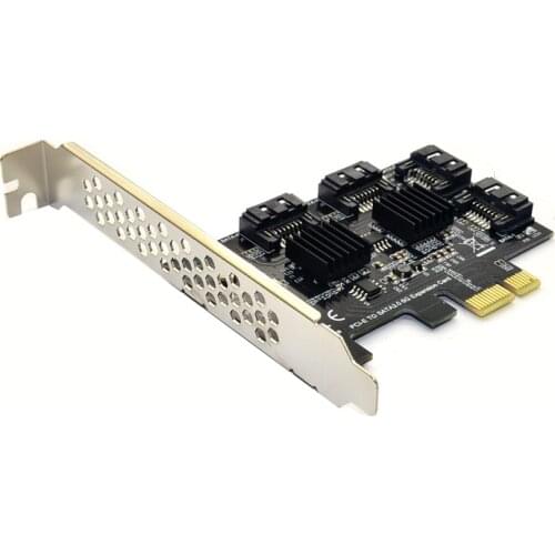 NEW PCIE to SATA Card PCI-E Adapter PCI Express to SATA3.0 Converter 4-Port SATA III 6G Expansion Controller Card Adapter IPFS