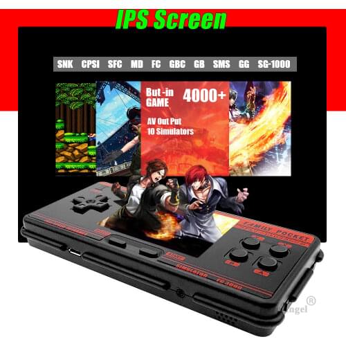 New FC3000 V2 Family Pocket 3Inch Retro Portable Handheld Game Players AV TV Output Built in 4000+ Games Video Game Console