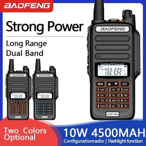 2Pcs Baofeng UV-9R ERA Plus Marine Portable Two-way Radio Stations Trucker Walkie-Talkie 40KM Communication Equipment CB Radio
