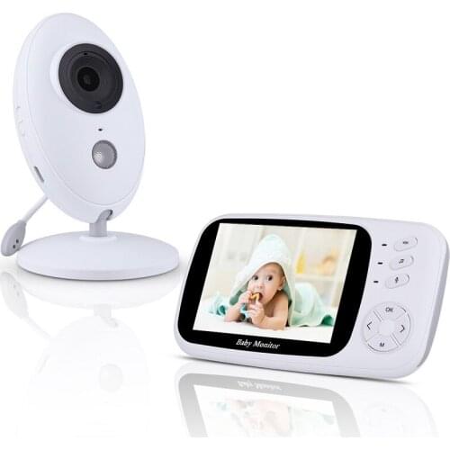3.5 Inch LCD Baby Monitor Portable Baby Camera 2 Way Audio Talk Night Vision Temperature Monitoring