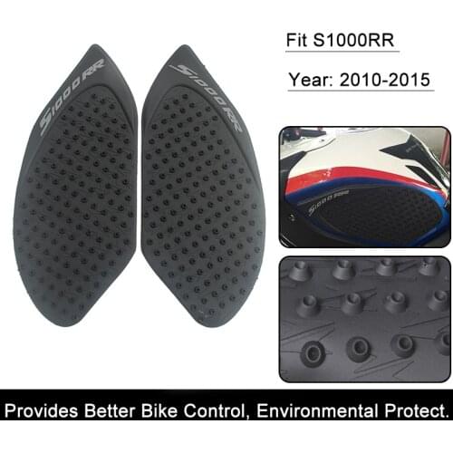 Motorcycle Anti slip Tank Pad 3M Side Gas Knee Grip Traction Pads Protector Sticker For BMW S1000R/RR S1000RR S1000 RR 2010-2015