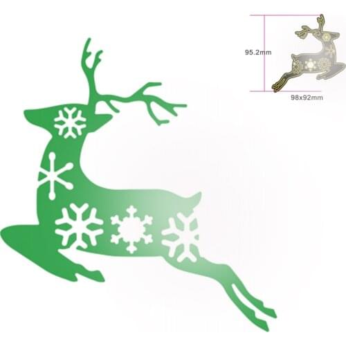 Christmas Snowflake and Elk Metal Cutting Dies For DIY Decorative Embossing Handcraft Paper Cards Making Die Template New