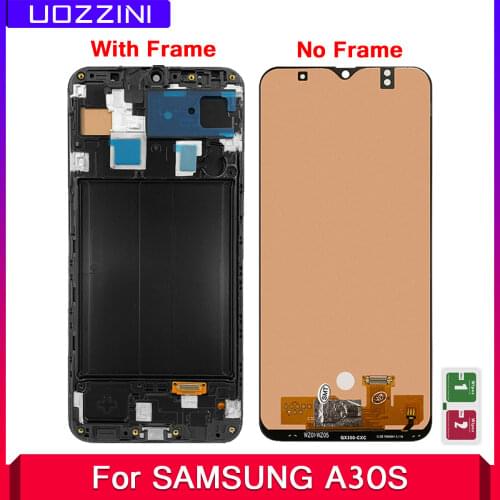 For Samsung Galaxy A30s A307 A307F A307FN TFT Incell/Amoled Display With/No Frame Touch Screen Digitizer Assembly Parts