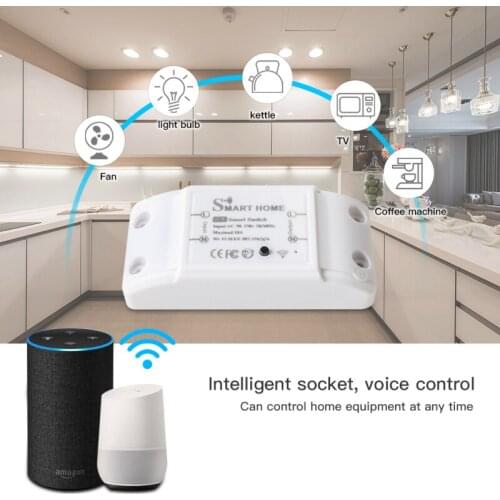 90-250V Wifi Smart Light Switch Moudle 10A Universal Breaker Timer Voice Control Work With HomeKit Alexa Google Assistant