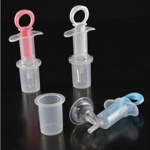 Baby Kids Smart Medicine Dispenser Needle Feeder Squeeze Medicine Dropper Dispenser Pacifier Feeding Utensils