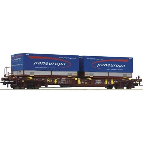 [In Stock] 1/87 Train Model Container Transport Car Freight Car T3