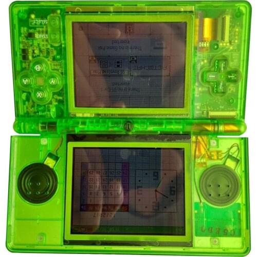 Durable Clear Green Full Replacement Housing Shell Screen Lens Easy Installation Protective case for Nintendo DS Lite