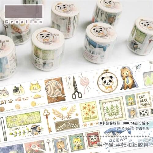 Journal Cats Washi Tapes Bullet Journal Masking Tape Adhesive Tape DIY Scrapbooking Washi Stickers