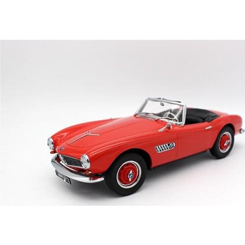 1:18 Red For BMW 507 Old Convertible Diecast Car Model Kids Toys Gifts Display Collection Ornaments Red