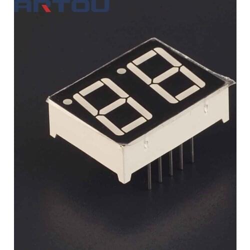 10PCS Common Cathod 2bit Digital Tube 0.56 Red LED Common Cathode