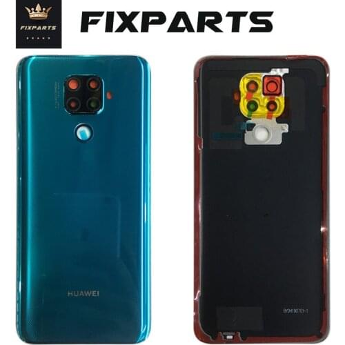 Back Cover Green Case for Huawei Mate 30 Lite Rear Glass Battery Door Housing Replacement For HUAWEI Mate 30 Lite Back Cover New