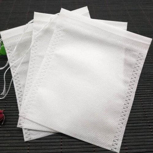 100pcs Food Grade Non-woven Fabric Tea Bags Tea Filter Bags for Spice Disposable Tea Bags Heal Seal Spice Filters Teabags