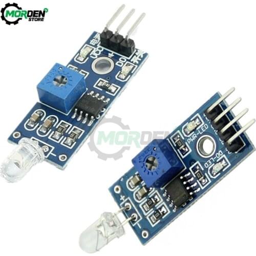 2Pcs 3PIN 4PIN Light Sensor Switch Module Digital Photosensitive Diode Detection Switch Board Photodiode Module for Arduino