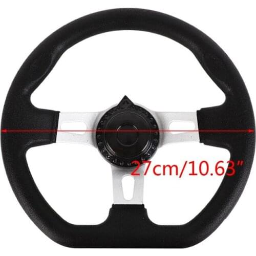 270mm Universal Steering Wheel for Go Kart 110CC Replacement Accessories PU 0708
